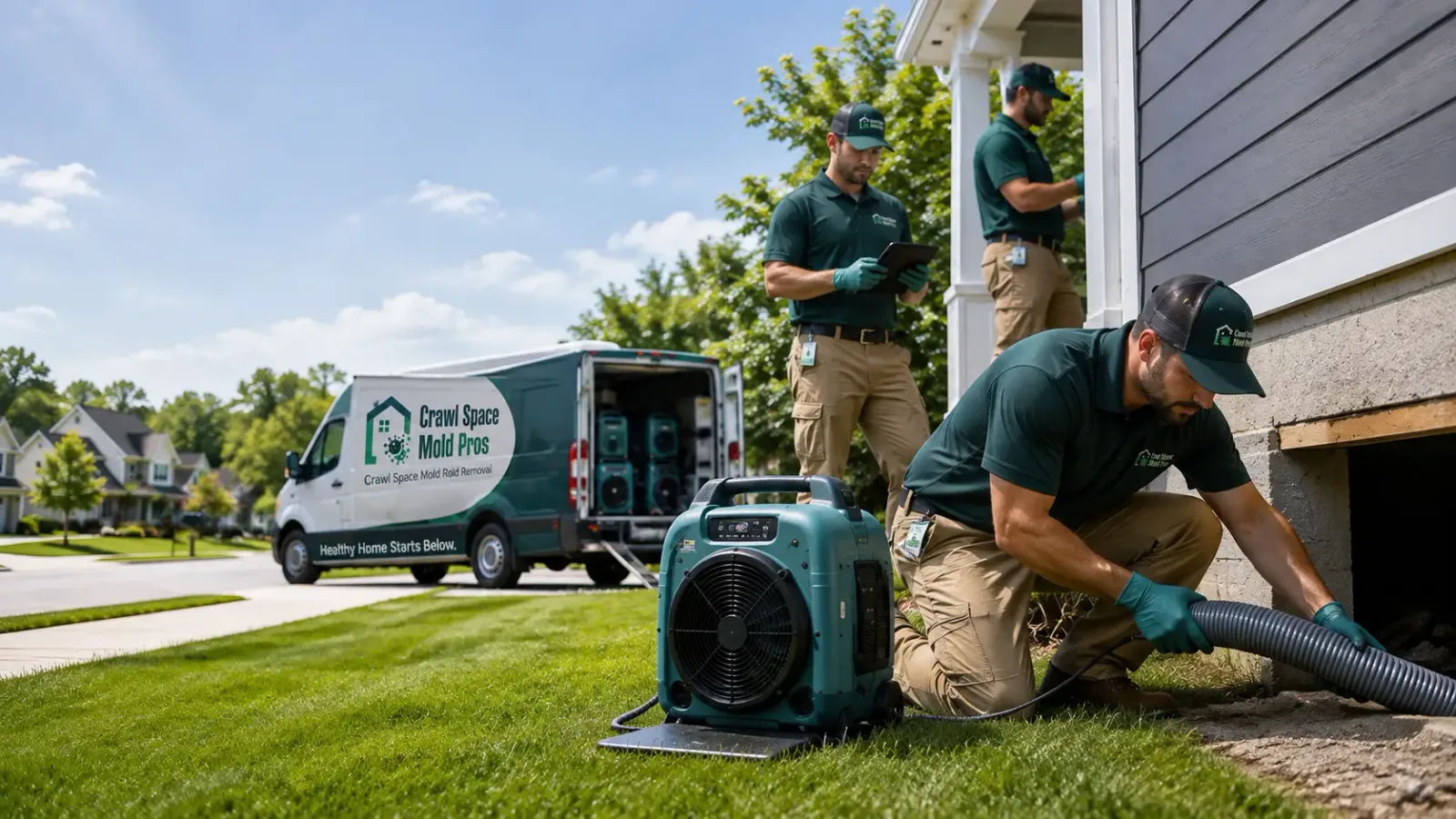 Crawl Space Mold Removal in Milton, IN